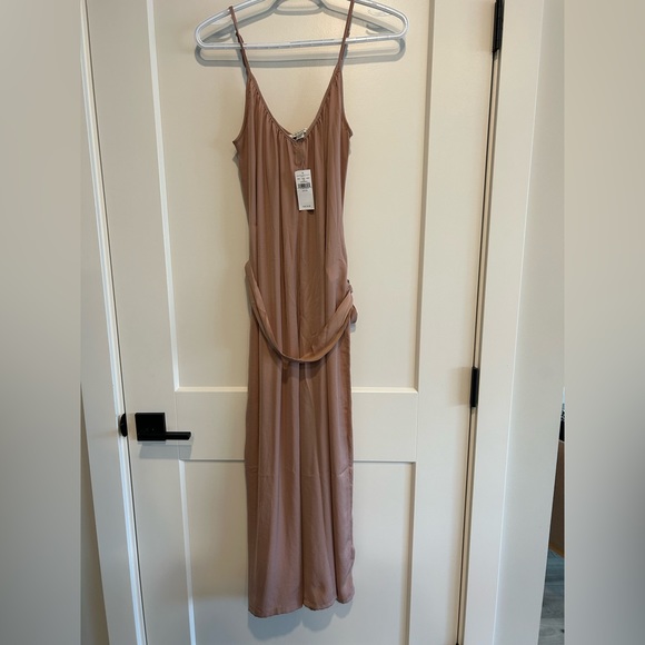American Eagle Silky V-Neck Jumpsuit - Picture 2 of 5